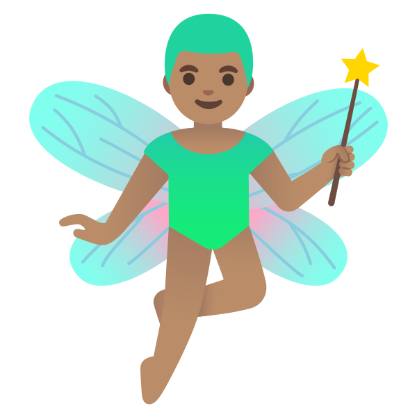 Emoji U1f9da 1f3fd 200d 2642