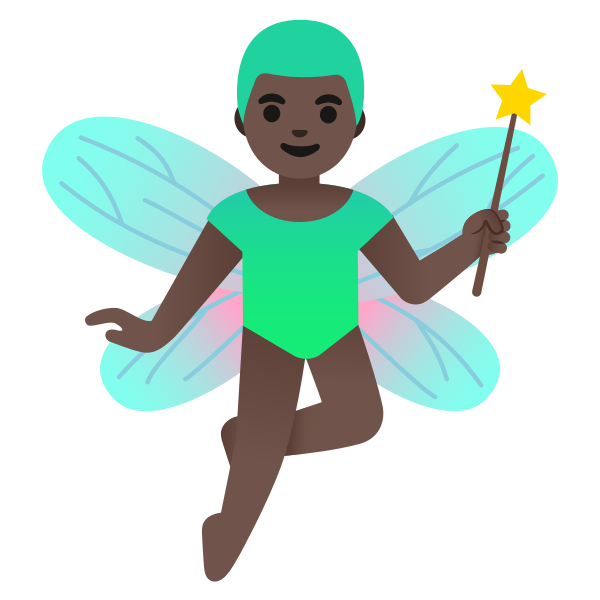 Emoji U1f9da 1f3ff 200d 2642