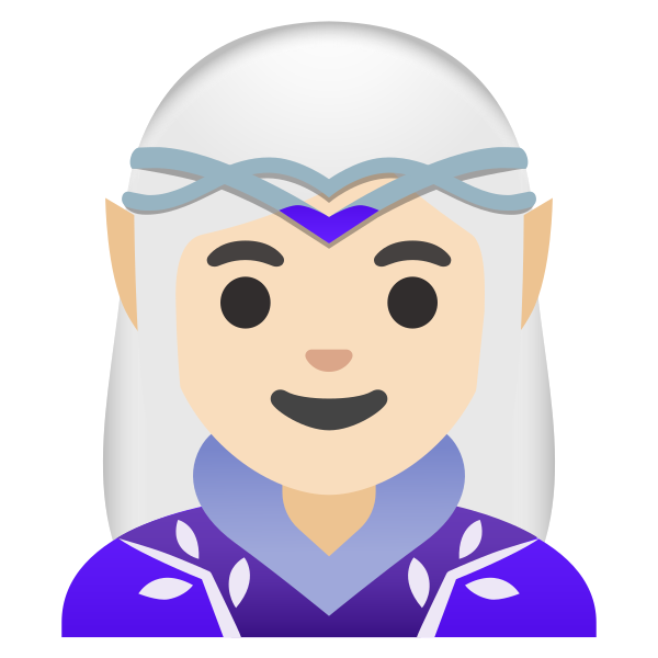 Emoji U1f9dd 1f3fb 200d 2640