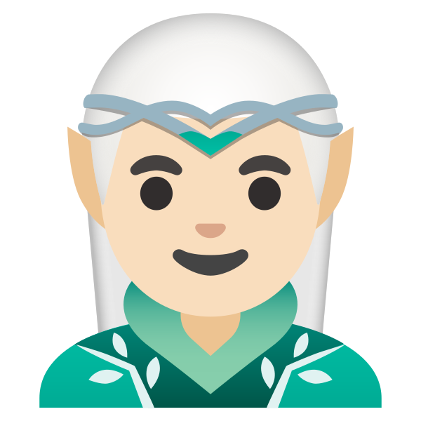 Emoji U1f9dd 1f3fb 200d 2642