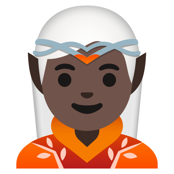 Emoji U1f9dd 1f3ff
