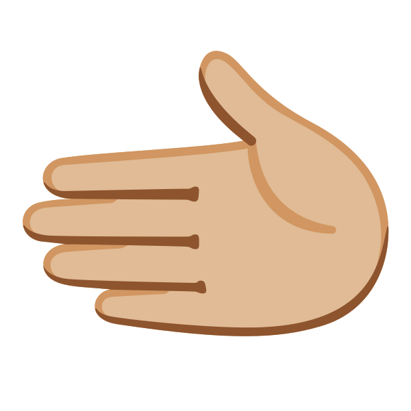 Emoji U1faf2 1f3fc