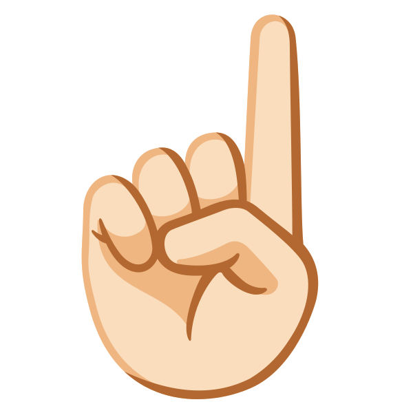 Emoji U261d 1f3fb