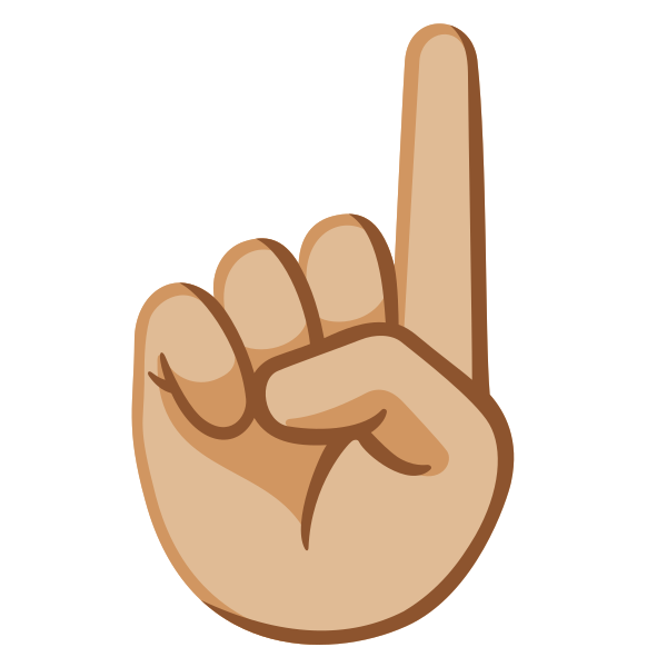 Emoji U261d 1f3fc