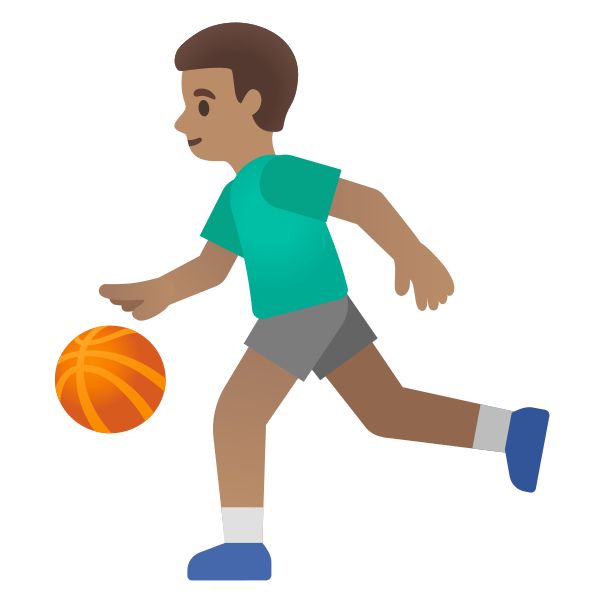 Emoji U26f9 1f3fd 200d 2642
