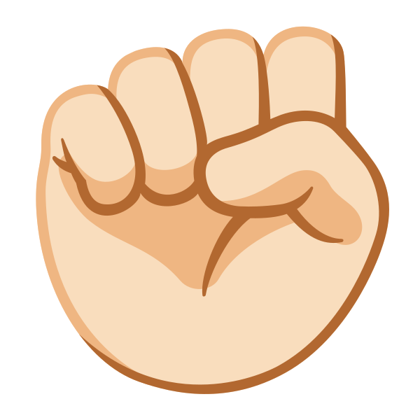 Emoji U270a 1f3fb