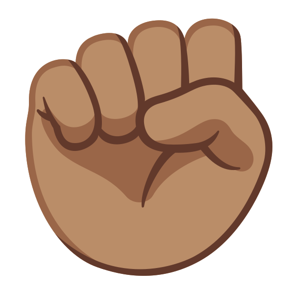 Emoji U270a 1f3fd
