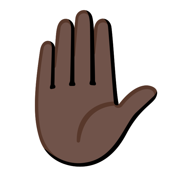 Emoji U270b 1f3ff