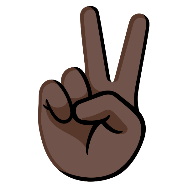 Emoji U270c 1f3ff