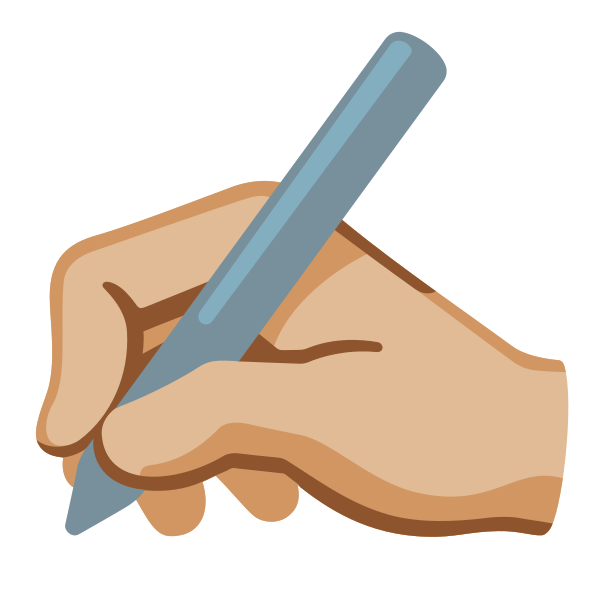 Emoji U270d 1f3fc