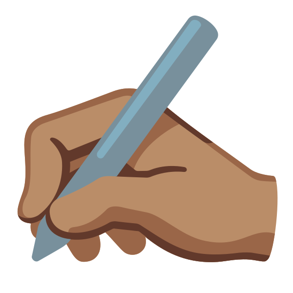 Emoji U270d 1f3fd