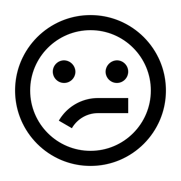 Emoticon Confused Outline