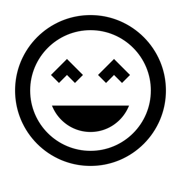 Emoticon Excited Outline