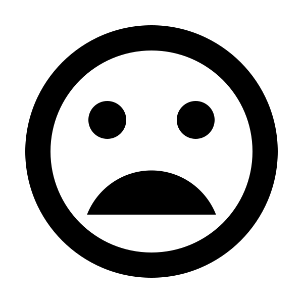 Emoticon Frown Outline