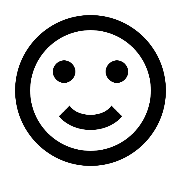 Emoticon Happy Outline