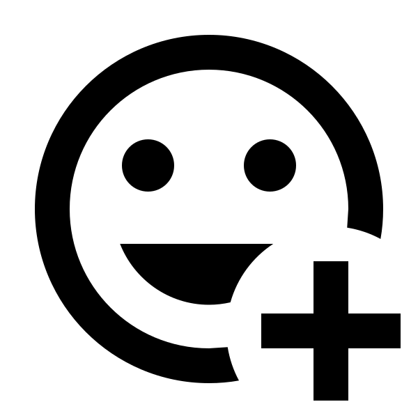 Emoticon Plus Outline