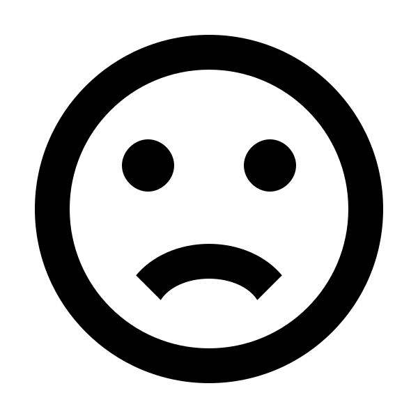 Emoticon Sad Outline