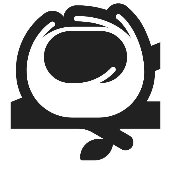 Empty Nest High Contrast Vector