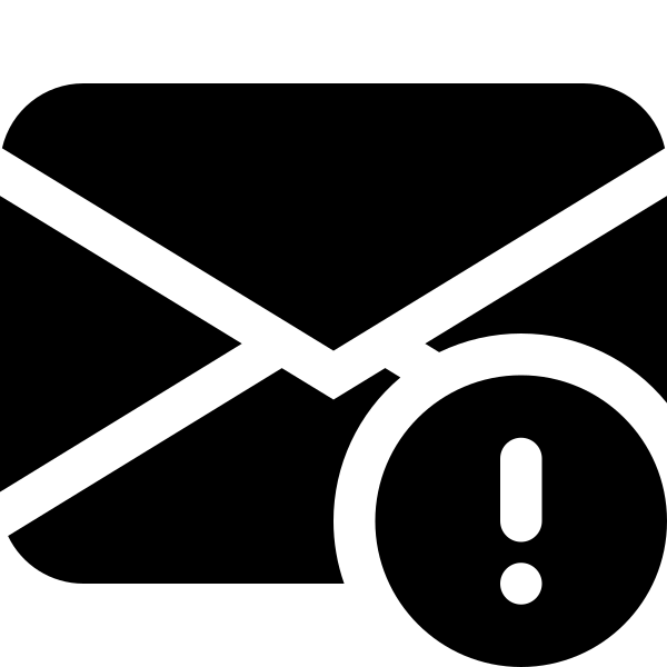 Envelope Exclamation Fill