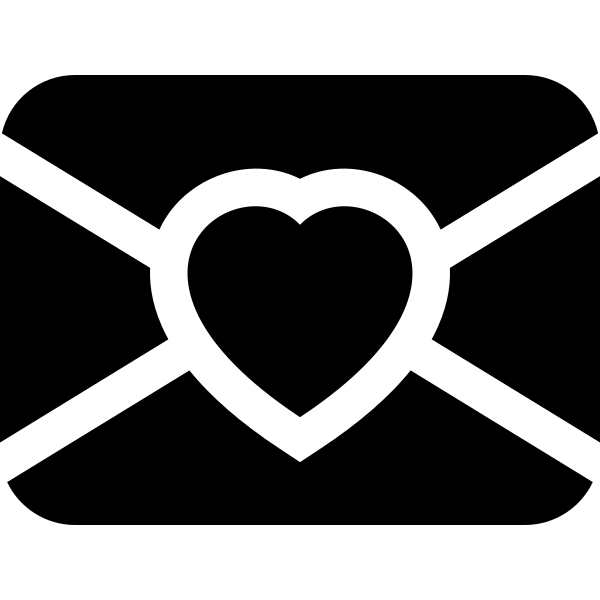 Envelope Heart Fill