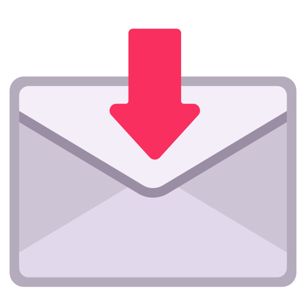 Envelope With Arrow Flat Vector