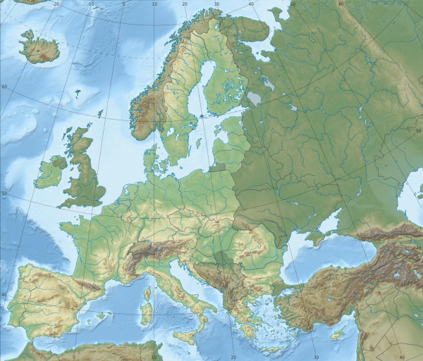 European Union Relief Laea Location Map