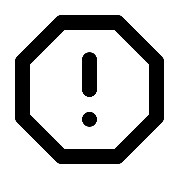Exclamation Octagon