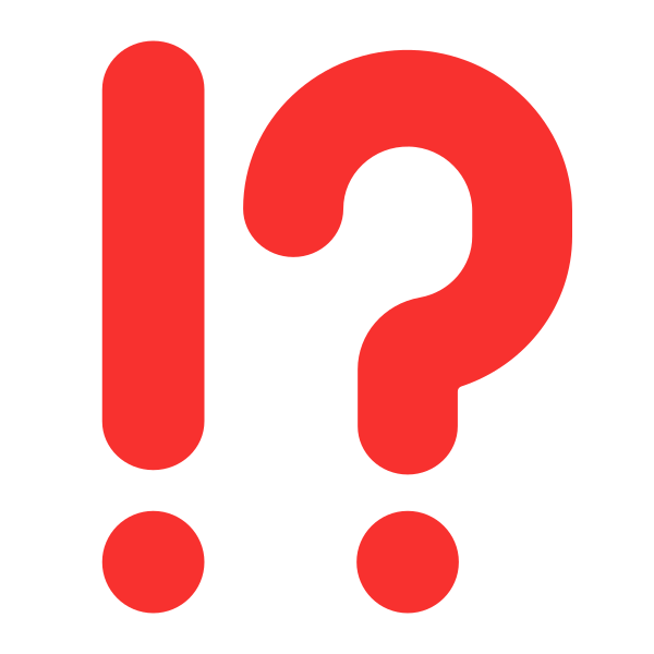 Exclamation Question Mark Flat Vector