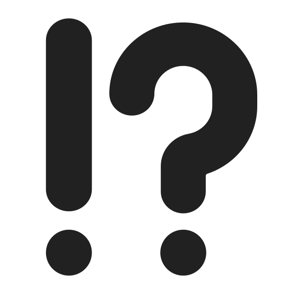 Exclamation Question Mark High Contrast