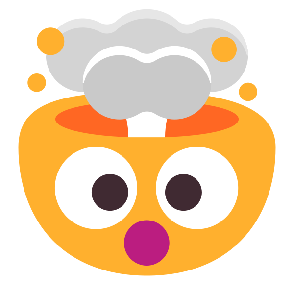 Exploding Head Flat Vector