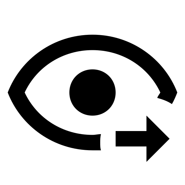 Eye Arrow Right Outline