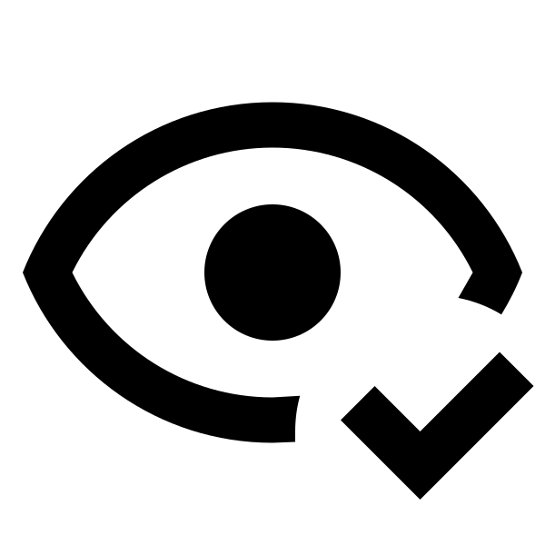 Eye Check Outline