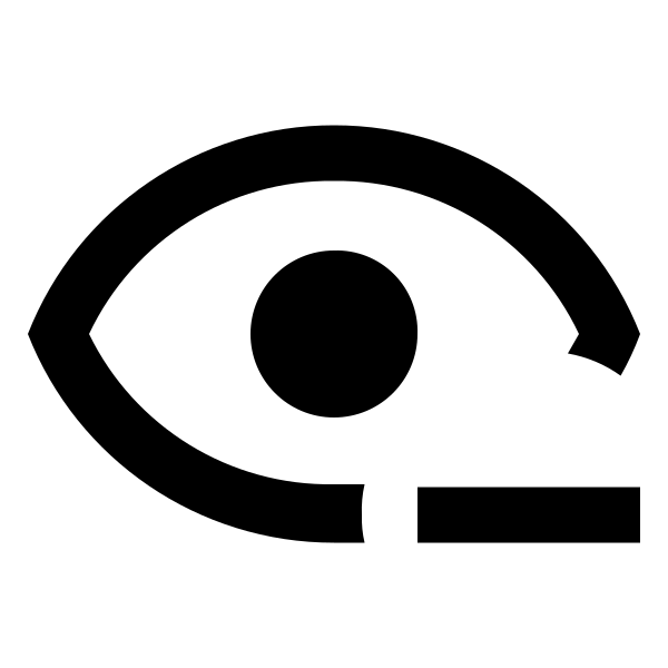 Eye Minus Outline