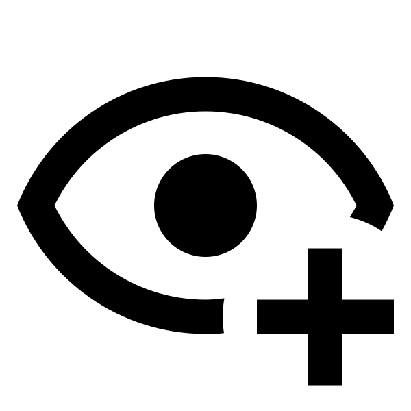 Eye Plus Outline