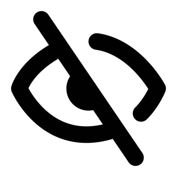 Eye Slash Vector