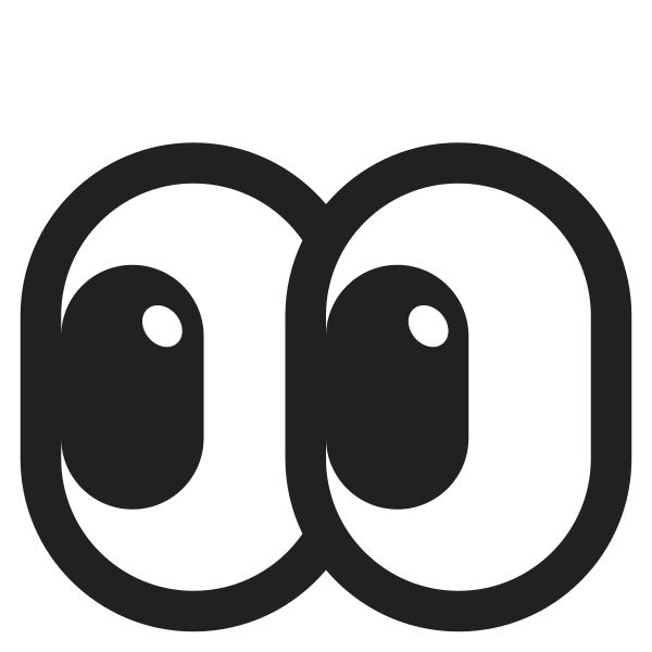 Eyes High Contrast Vector