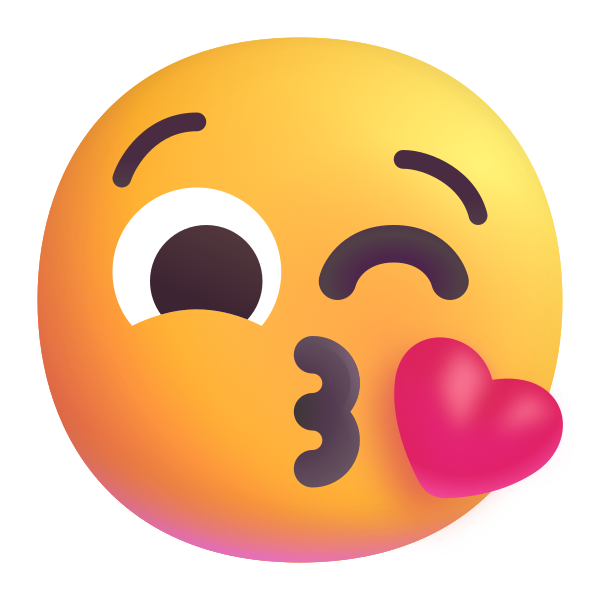 Face Blowing A Kiss Color