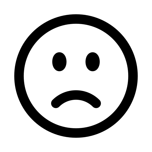 Face Frown Vector
