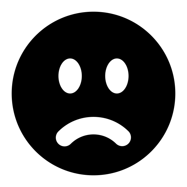 Face Frown Vector