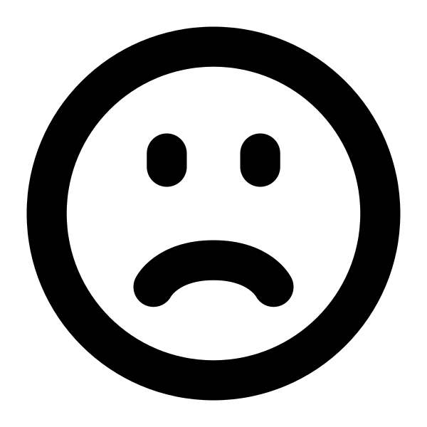 Face Frown Vector