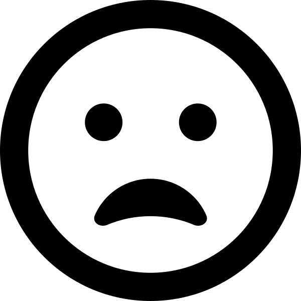 Face Frown Open
