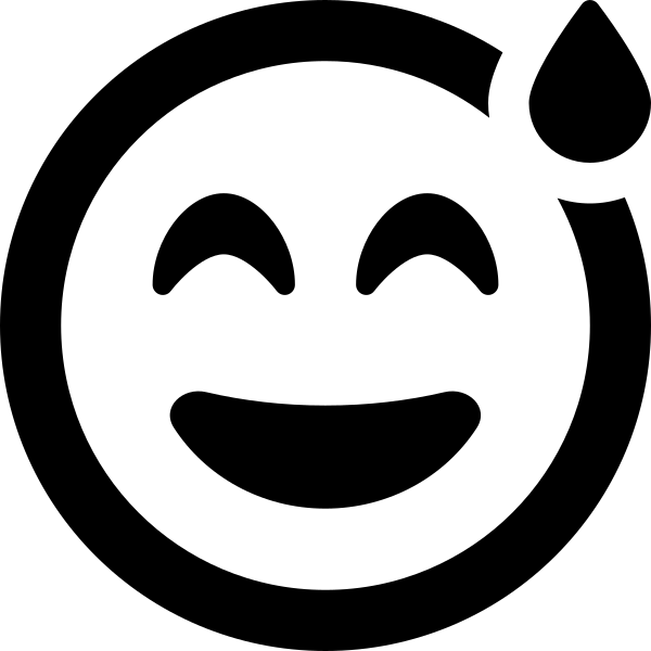 Face Grin Beam Sweat