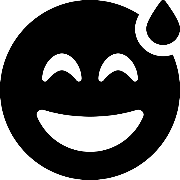 Face Grin Beam Sweat