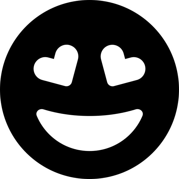 Face Grin Hearts