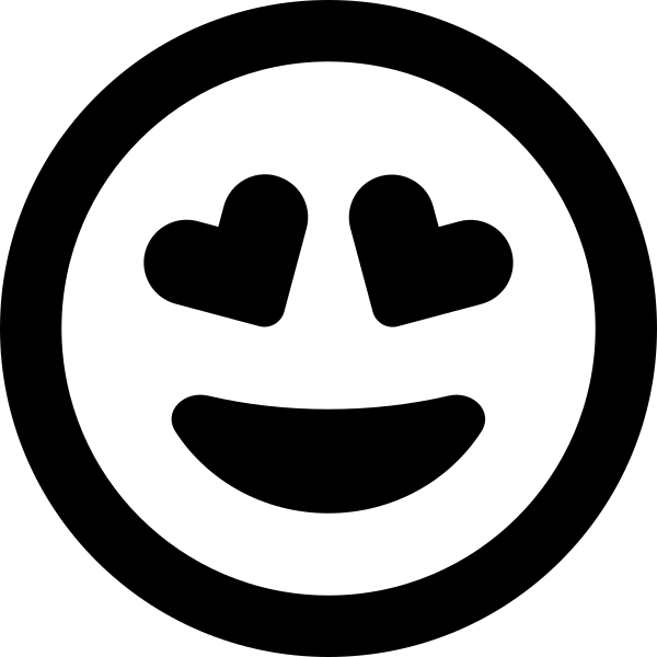 Face Grin Hearts