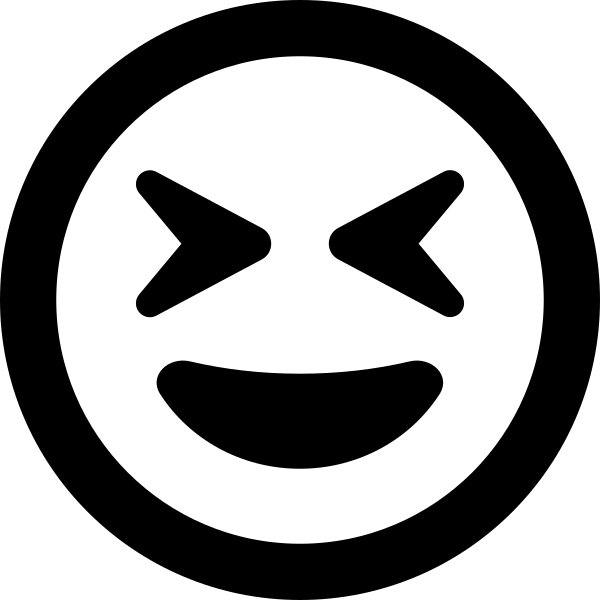 Face Grin Squint