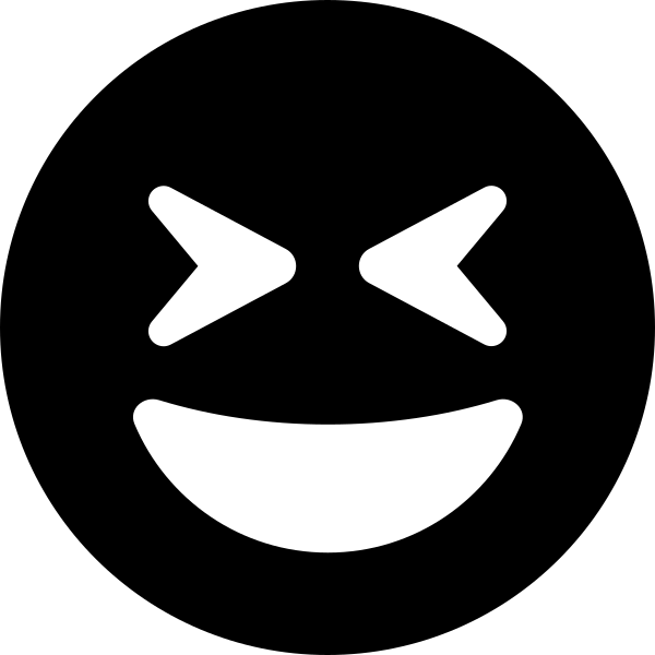 Face Grin Squint