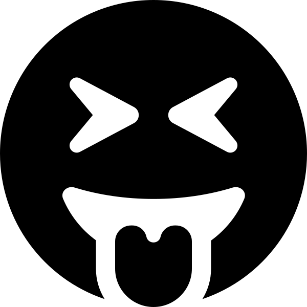 Face Grin Tongue Squint