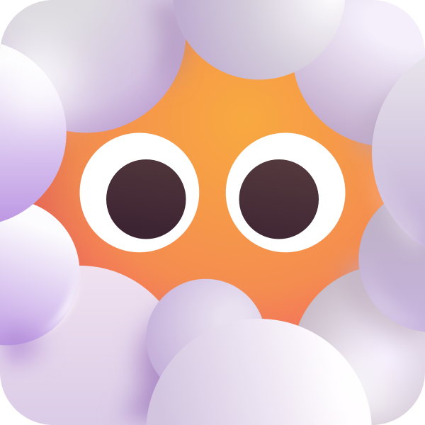 Face In Clouds Color Vector