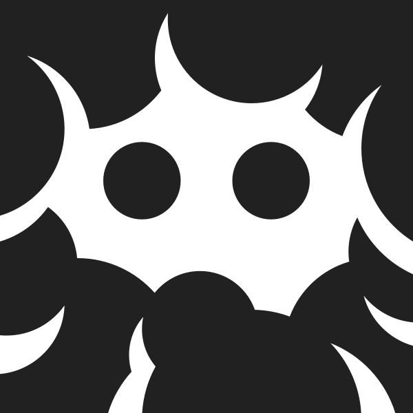 Face In Clouds High Contrast Vector
